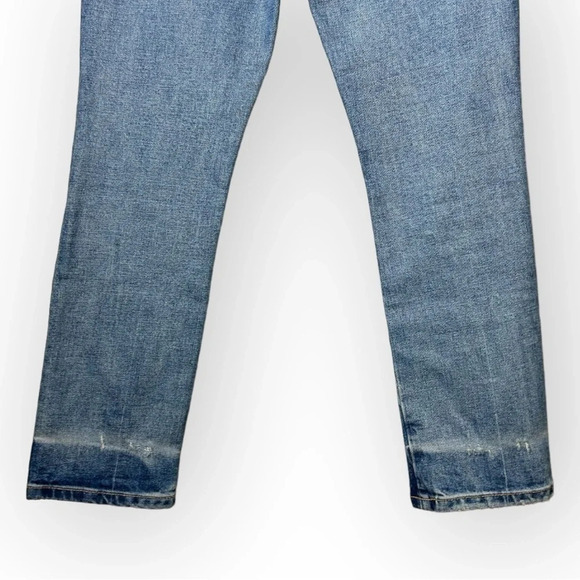 Veronica Beard Ryleigh Patched Slim Straight High  Rise Jeans - Picture 11 of 13